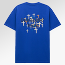 RTA Liam Short Sleeve Tee Navy Old English Paradise