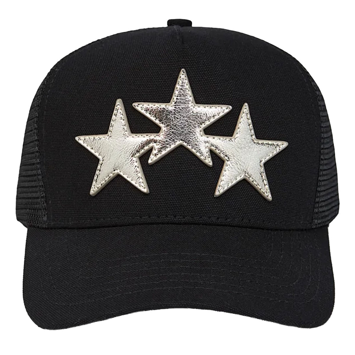 AMIRI 3 STAR METALLIC TRUCKER HAT – HARLEM NYC