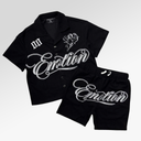 Mixed Emotions Black Signature Short Set
