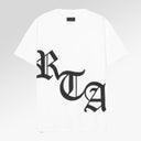 RTA Short Sleeve old English logo TEE (WHITE/BLACK)