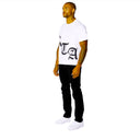 RTA Short Sleeve old English logo TEE (WHITE/BLACK)