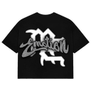Mixed Emotions Black “Rhinestone” Cropped Tee