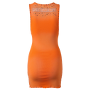 Lost Intricacy Orange Inverse Dress