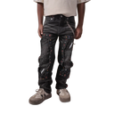 Elite Mardi Gras Embellished Kids Baggy Denim