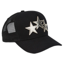 AMIRI 3 STAR METALLIC TRUCKER HAT