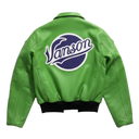 Vanson X Fly Geenius "Harlem" Bomber Jacket In Green