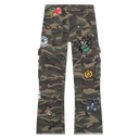 Godspeed Army Patchwork Flared Cargo Pants