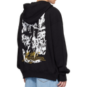 Off-White Black Mercy Scribble Skate Zip Hoodie