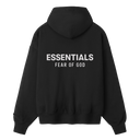 Essentials Fear Of God SS26 Classic Zip-Up Hoodie In Black