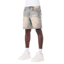 Guapi Faded Cross Denim Shorts