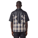 Guapi Plaid Cross Patch Button Shirt