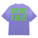 Fly Geenius Money Making Art Tee in Purple