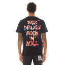 Cult of Individuality SHORT SLEEVE CREW NECK TEE " S&D ROCK N ROLL" IN BLACK