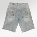 Mixed Emotions ‘Paisley’ Denim Blue Shorts