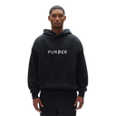 Purple Brand Half & Half Hoodie In Black