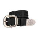 Homme + Femme Iron Crest Patch Belt Black on Black