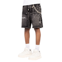 Guapi Obsidian Black Spider Denim Shorts