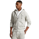 Polo Ralph Lauren Double-Knit Full-Zip Hoodie In Grey Heather