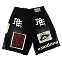 Mixed Emotions "Chaos" Carpenter Shorts in Black