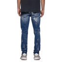 Purple Brand P001 Angel Silver Foil Cross Jean