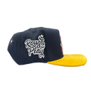 Rough Play Vintage Snapback (Navy/Yellow)