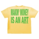 Fly Geenius Money Making Art Tee in Yellow