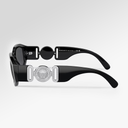 Versace Medusa Biggie Sunglasses In Black/Silver