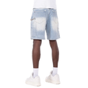 Guapi Aqua Blue Steel Plate Carpenter Shorts