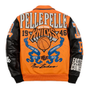 Pelle Pelle NY Knicks For The City Jacket | Orange/Black