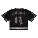 Godspeed First Down Jersey In Black & Grey