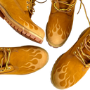Timberland x Loso Wav 6" Premium Waterproof Boot 3M Flame In Wheat