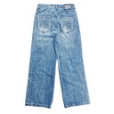 Mixed Emotions Blue ‘Stone’ Baggy Jeans