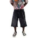 Elite Movie Star Kids Denim Shorts ( Black )