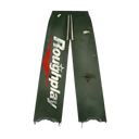 Rough Play Straight Leg Set In Green/Red