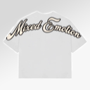 Mixed Emotions White “Pearl” Cropped Tee