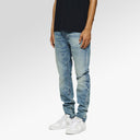 Purple Brand P001 Vintage Knee Blowout Jeans In Mid Indigo