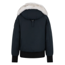 Moose Knuckles Original Debbie Bomber Jacket In Black & White  For Ladies