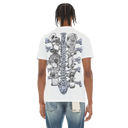 Cult of Individuality Short Sleeve Crew Neck Tee "Evolution" in White