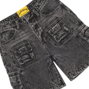 GODSPEED Octagon Cargo Denim Shorts (Grey Wash)