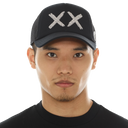 Cult of Individuality White Crystals Mesh Trucker Hat "XX" Logo In Black/White