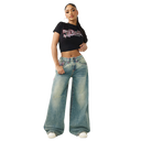 True Religion Crystal Snake Baby Tee