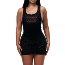 Lost Intricacy Black Inverse Dress