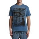 Purple Brand Textured SS Tee Authentic Blue