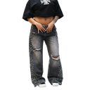 Mixed Emotions Grey ‘Stone’ Baggy Jeans