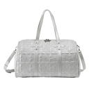 Von Dutch Embroidered Chopper Duffle Bag - Silver