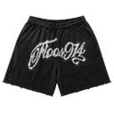 FLOOR914 MIDNIGHT SCRIPT SHORT SET