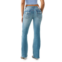 True Religion Becca Mid Rise Big t Tattoo Flap Bootcut Jean