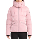 Mackage MADALYN-GLO High-Gloss Down Jacket With Removable Hood In Soft Pink