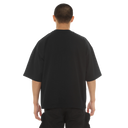 Cult of Individuality Oversized Short Sleeve Crew Neck Tee "Big Apple" in Black