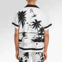 RTA Clyde Short Set White Palm Trees